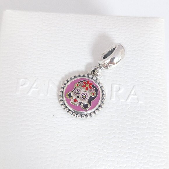 Pandora Day of the Dead Calaca Woman Dangle Mexico Exclusive Charm S925 Silver - Picture 8 of 9